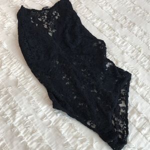 Never worn t back lace body suit
